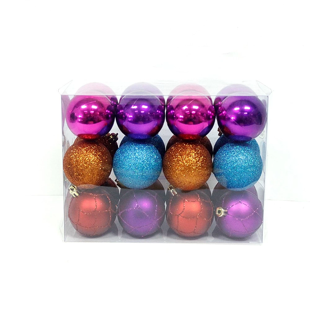 China Delicate Hot Selling Plastic Christmas Ball Set manufacturer