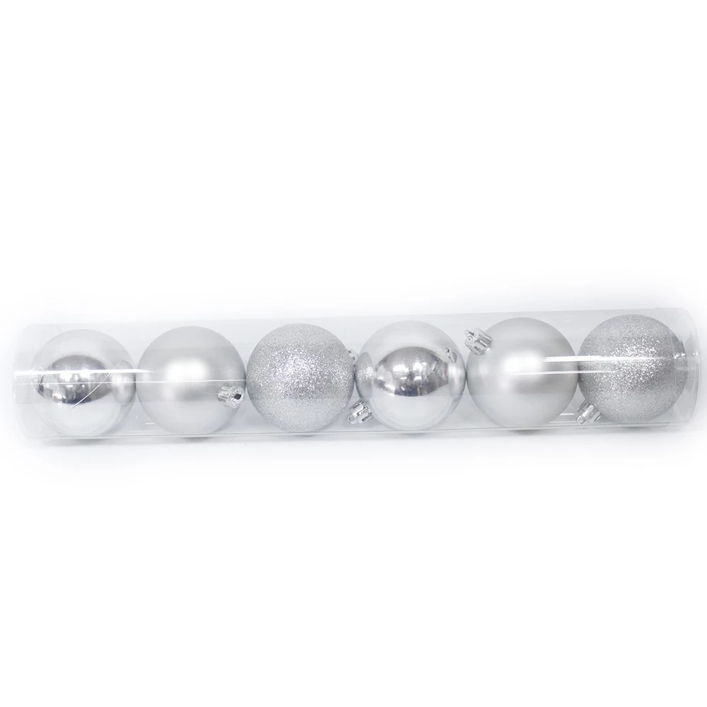 porcelana Diversified Multiclor 80MM Shatterproof Platic Christmas Ball Tube fabricante