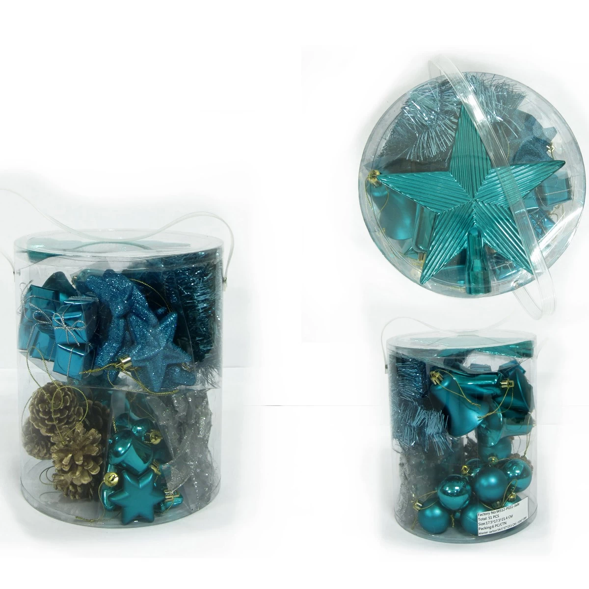 China Bola de ornamentos de Natal de plástico durável fabricante