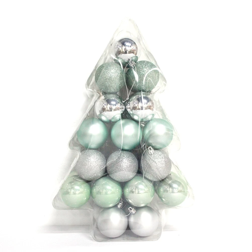 Китай Decorative salable plastic hanging Christmas ball производителя