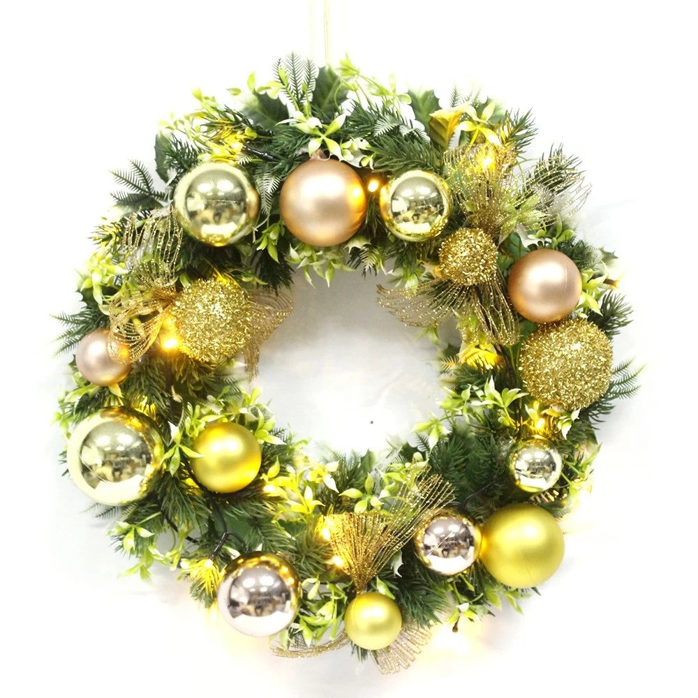 Китай High Quality Floral Christmas Decorative Wreath производителя