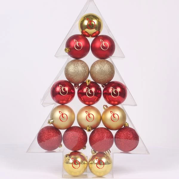 China Hot Selling Tree Shape Christmas Ball Set manufacturer