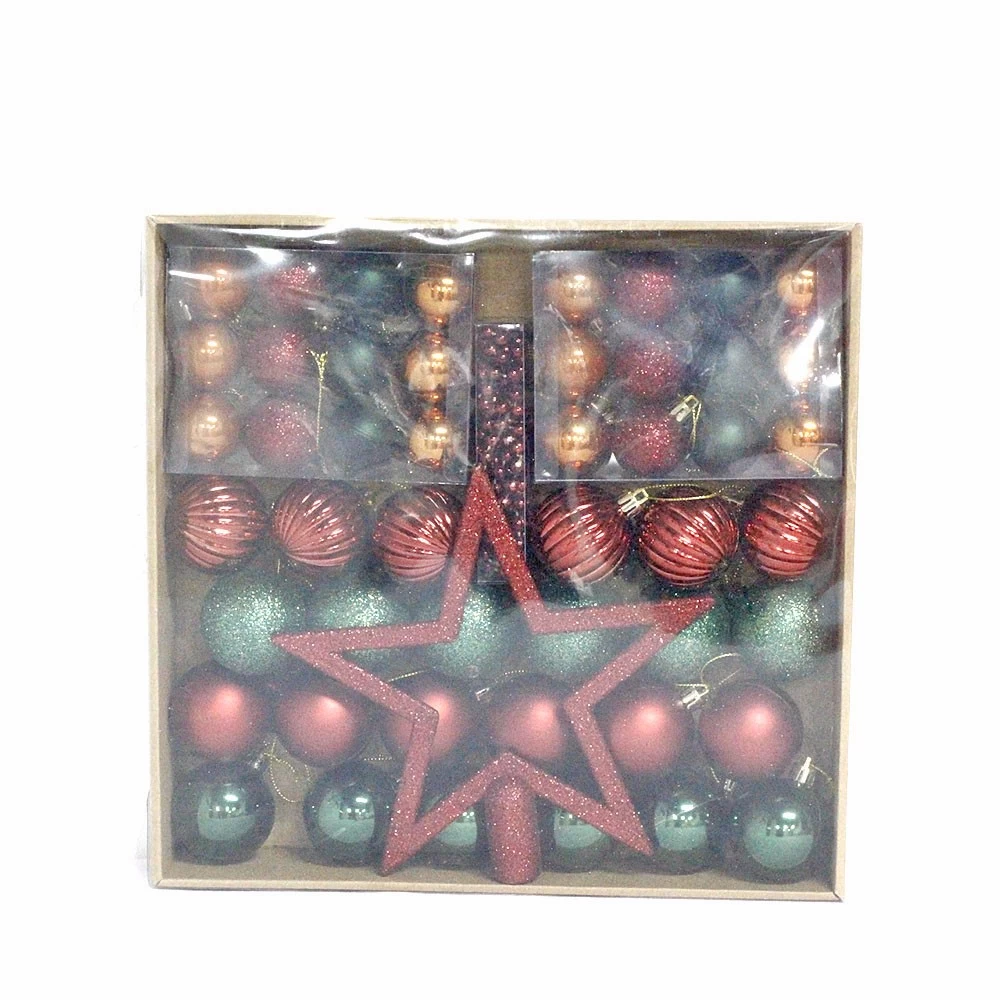 الصين Inexpensive salable Xmas decorative hanging ball set الصانع