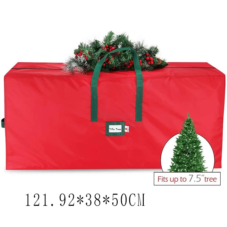 China Large capacity ornaments xmas tree storage box wreath Christmas Storage bag Hersteller