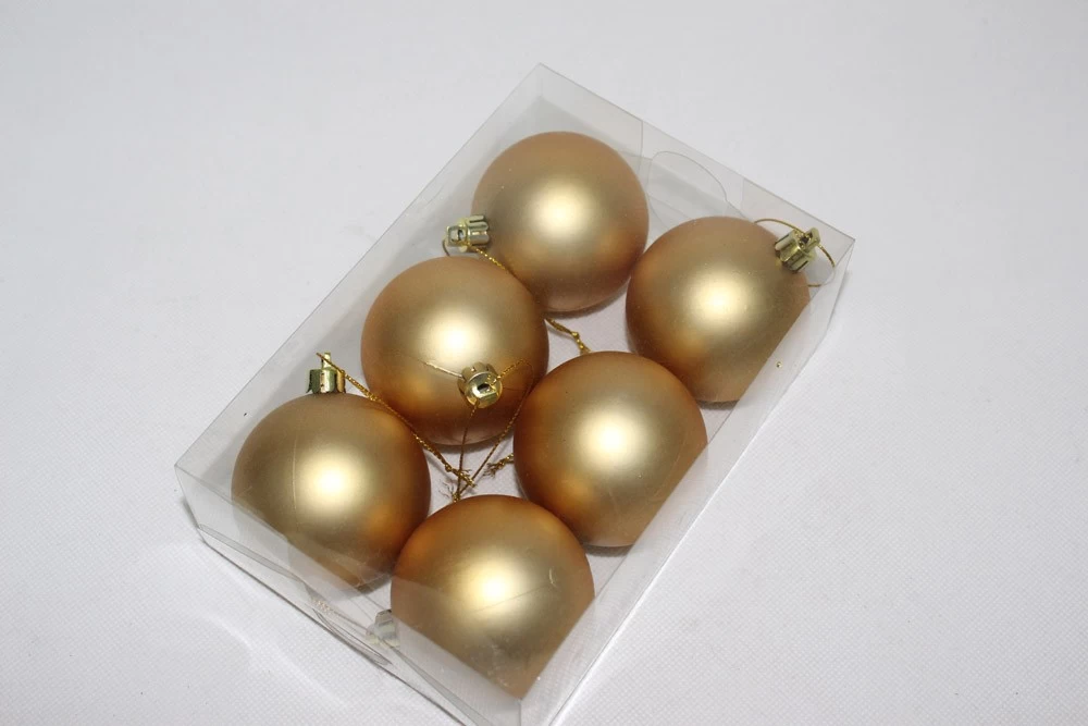 porcelana Adornos de Navidad de Matt Gold Ball fabricante