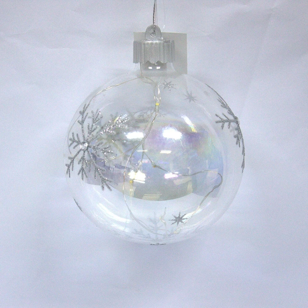 China Ornamental High Quality Xmas Decorating Lighted Ball Hersteller