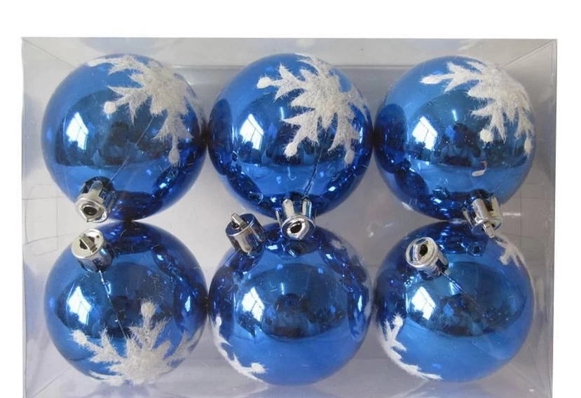 China Painted Shatterproof Plastic Xmas Ball manufacturer