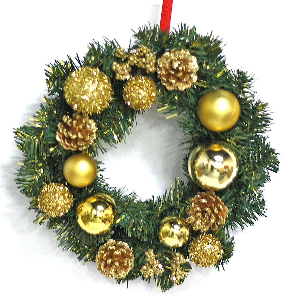China Popular Top Quality Christmas Decorative Wreath fabricante