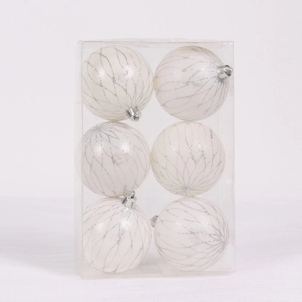 China Salable new type plastic decorative Xmas hanging ball Hersteller