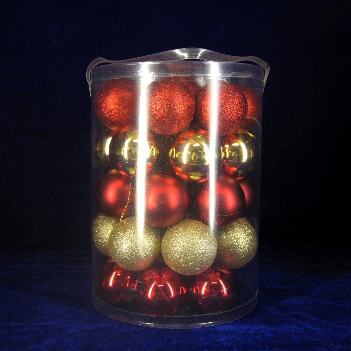China Jogo plástico inquebrável da esfera da decoração do Natal fabricante