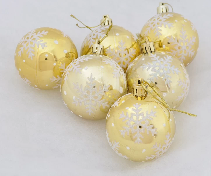 China Shatterproof Wholesale Good Quality Printed Christmas Ball manufacturer
