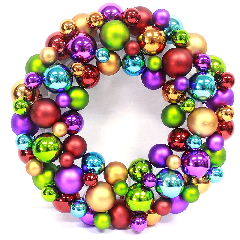China Wholesales Factory Price Christmas Ball Wreath manufacturer
