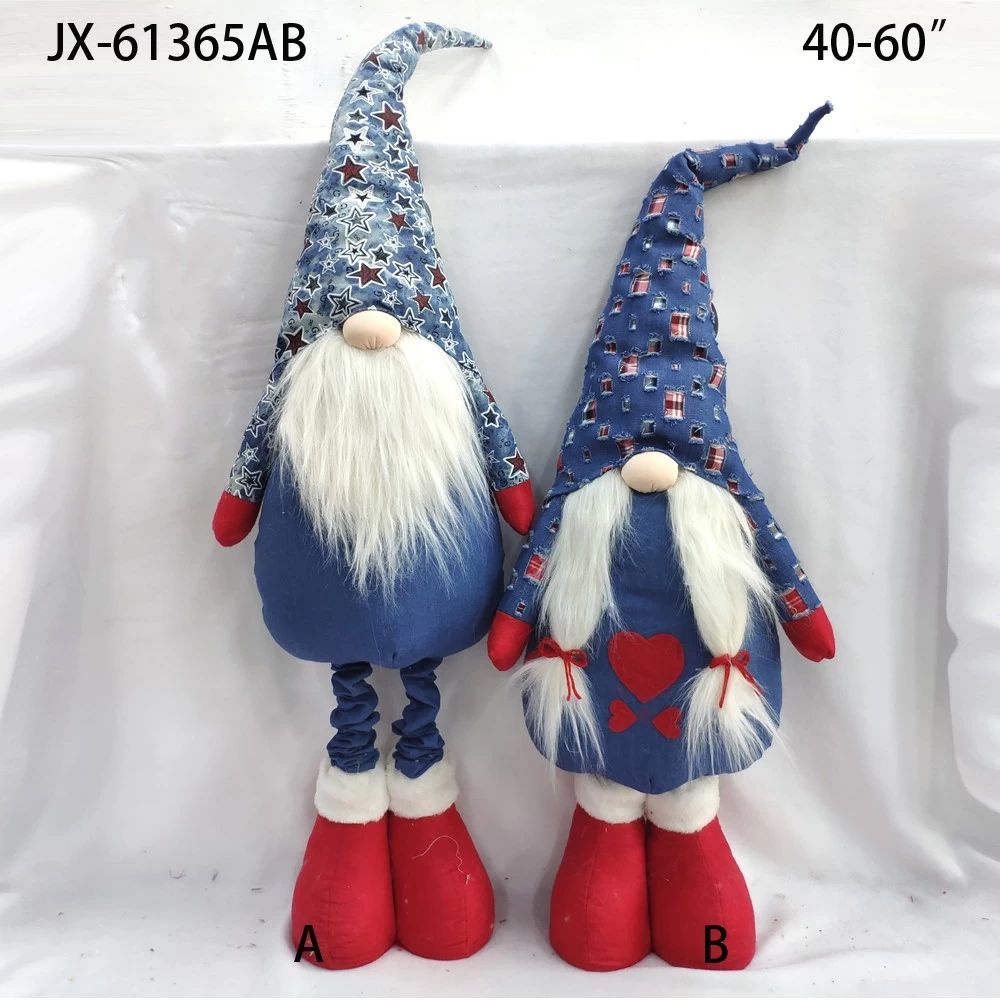 Chine Xmas Tree Decor Pendant Children Kid plush toys Gift christmas faceless santa dolls fabricant