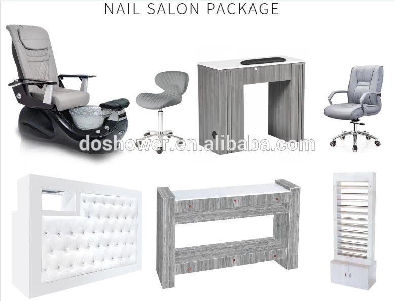china luxury crystal bowl pedicure chair wall coating nail tables nail polish wholesale DS-W85 SET 
