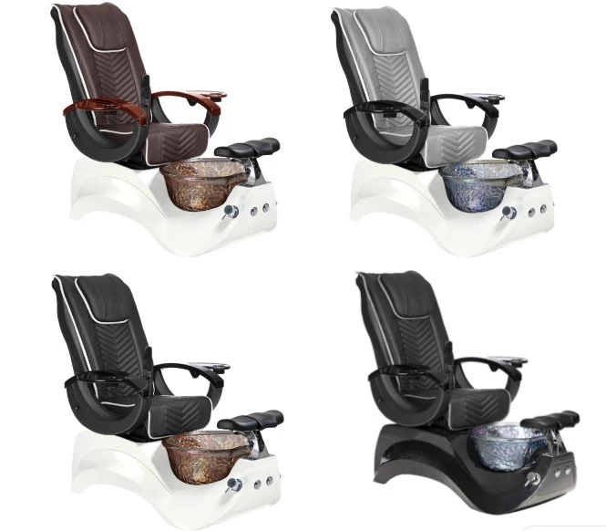 pipeless pedicure chair spa no plumbing black manicure pedicure chair set manufacturer and wholesale china DS-S16B 