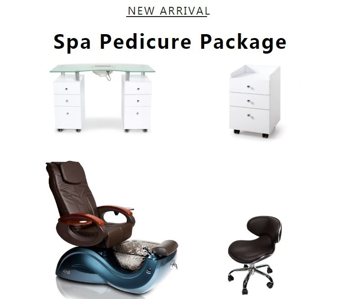 wholesale spa pedicure chairs luxury nail spa pedicure chair nail table set DS-S17A SET