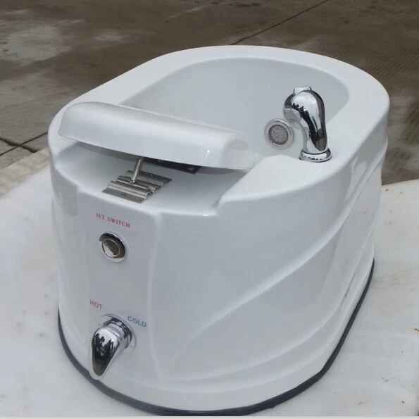 China factory wholesale portable fiberglass pedicure sink with jets