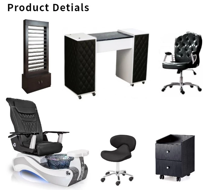 pedicure massage chair with nail tables supplier of best nail salon furniture collocation wholesale china DS-W89 SET