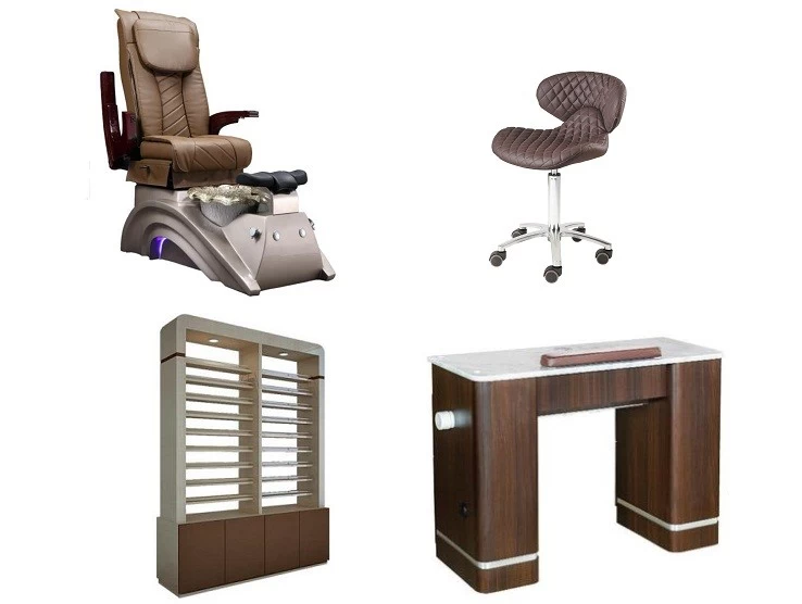 pedicure chair package nail salon package of manicure table and pedicure chair wholesale DS-X22A SET