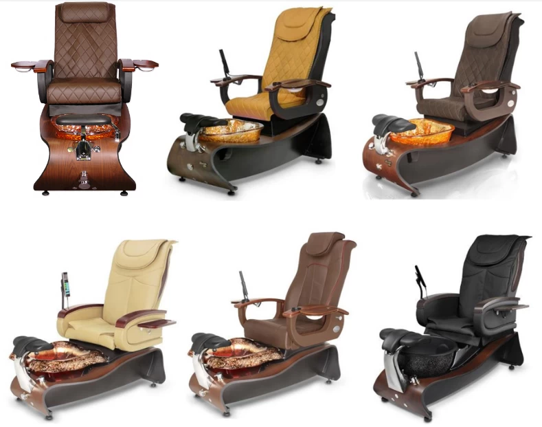 china manufacturer foot massage chair for nail and beauty salon pedicure and manicure station DS-W21 SET