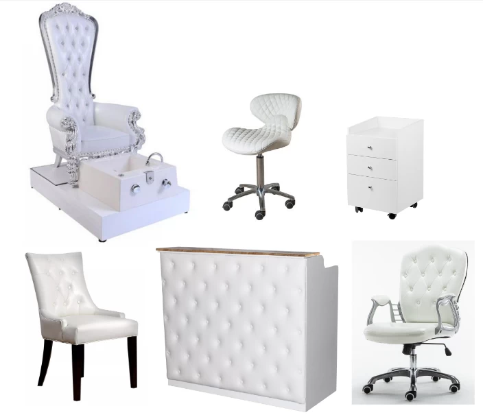 lux tufted customer waiting chairs with beauty salon furniture styling chairs wholesale china DS-C207