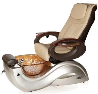  Massage Pedicure Spas chair of glass bowls with multicolor LED lighting for nail salon