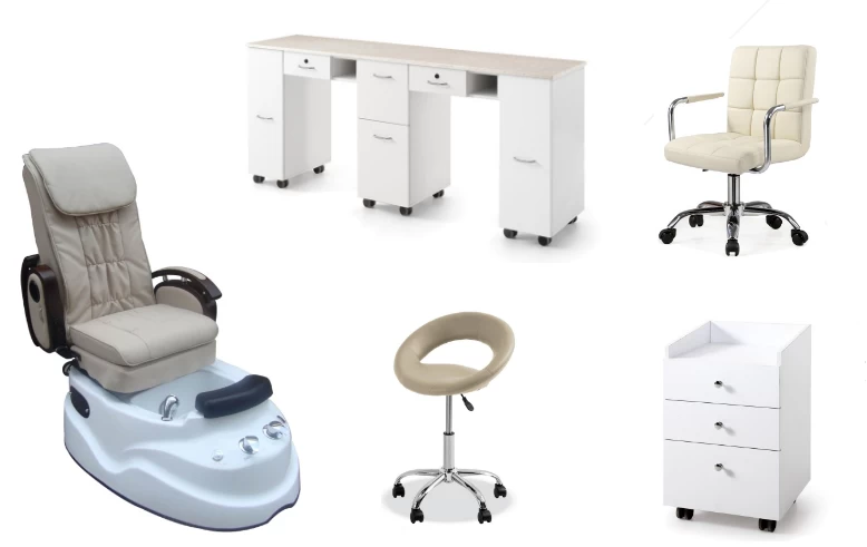 cheaper pedicure spa chair with nail salon manicure table cheap pedicure chair furniture for sale DS-3A SET