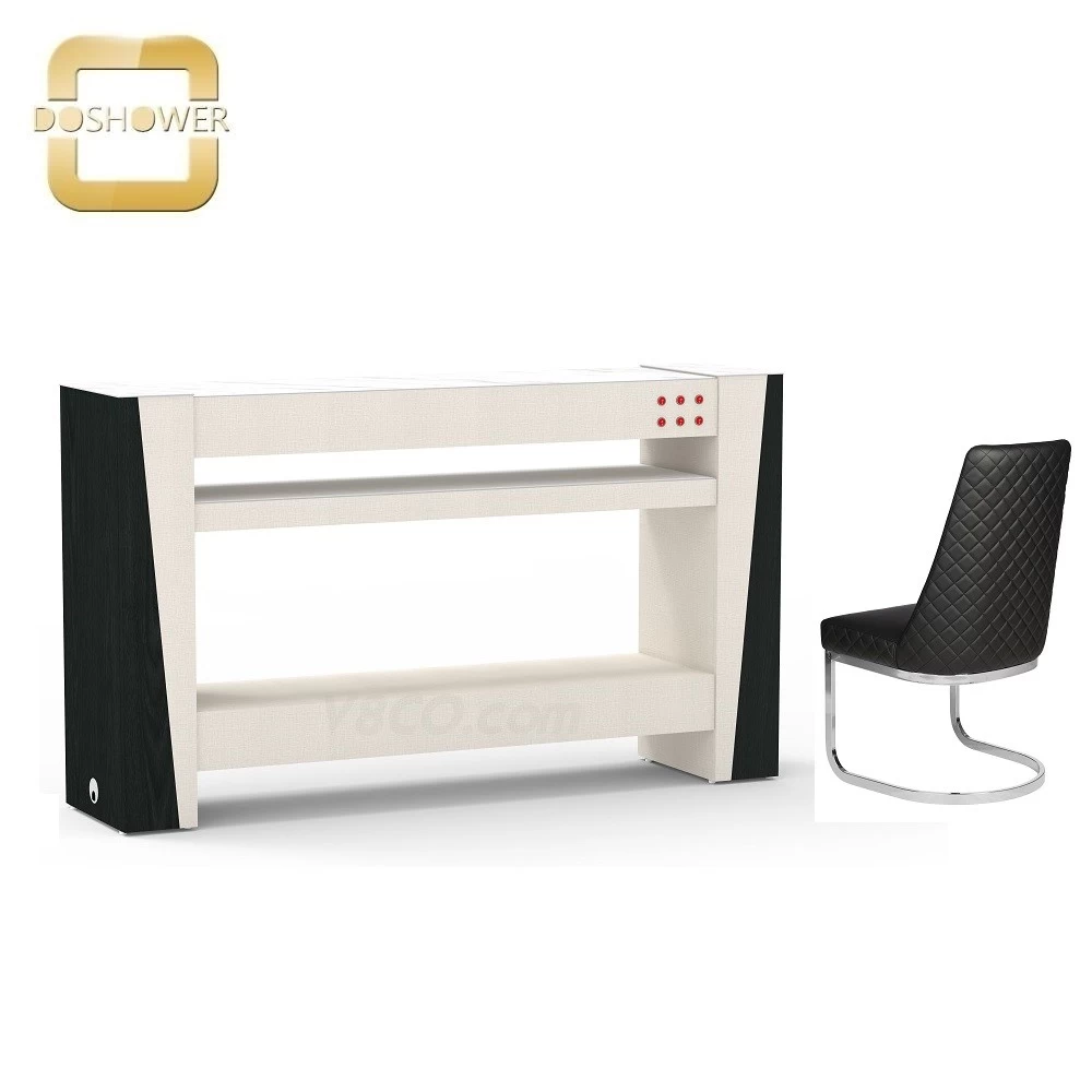 china wood nail dryer table with nail dryer station nail salon furniture manufacturer DS-D2