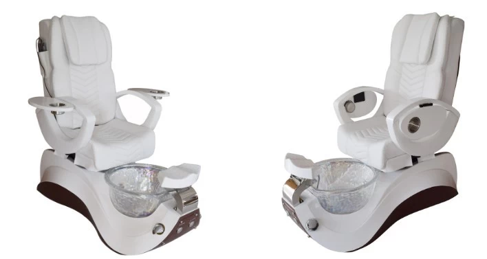 pedicure spa chair suppliers and manufacturers China wholesale pipeless massage chair with glass bowl DS-S19 SET