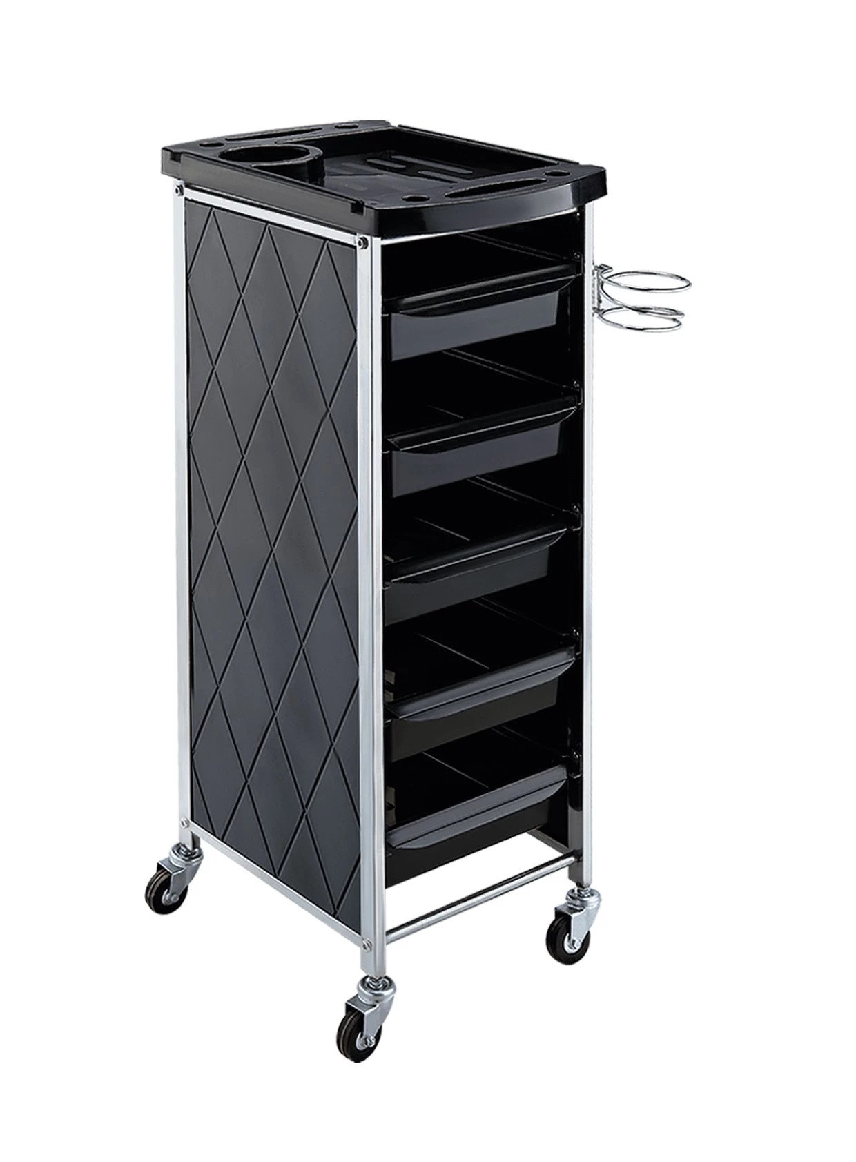 luxury hairdressing trolley cart tool with rolling wheel beauty salon furniture