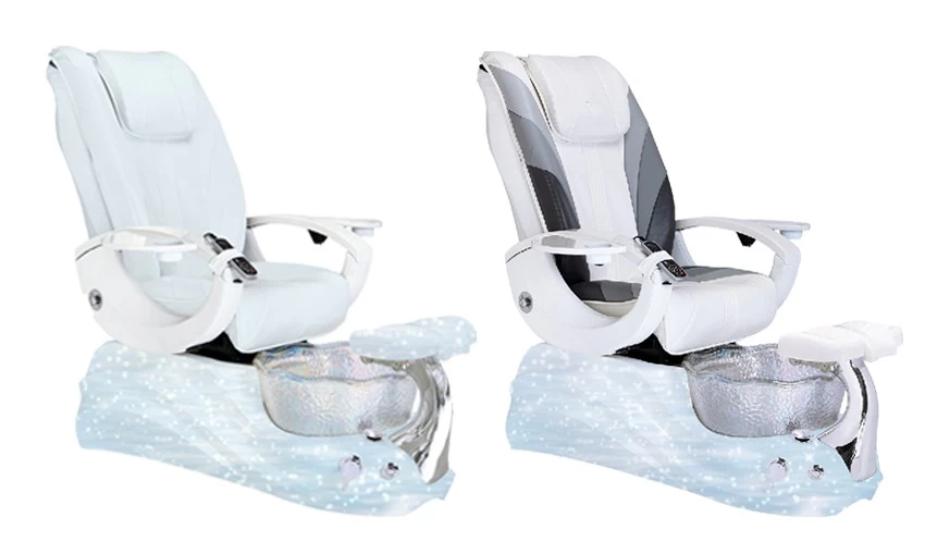 hot sale pedicure manicure chair with shiny basin pedicure spa chair pump wholesale china DS-W2017