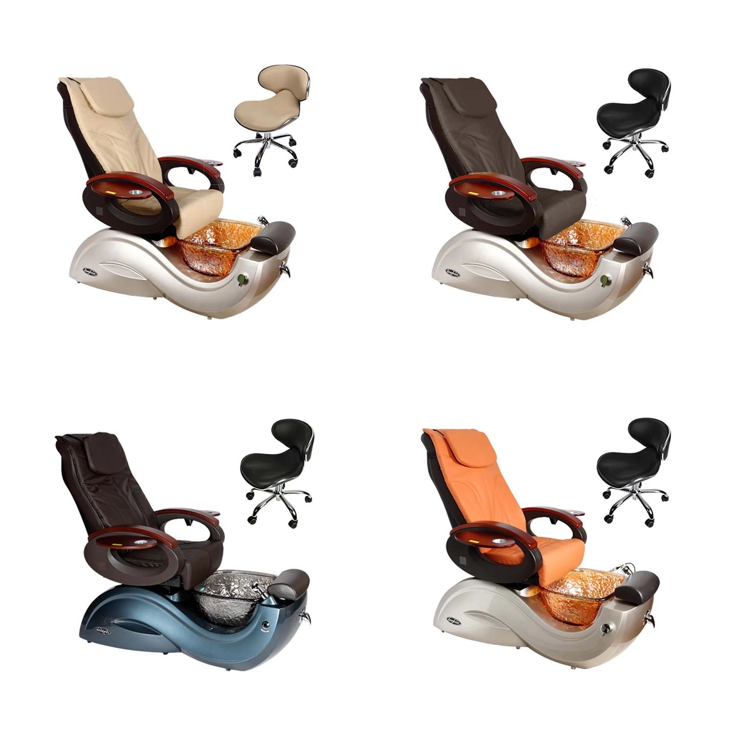 china nail salon pedicure chair supplier pipeless pedicure spa chair of spa pedicure chair manufacturer DS-S17 SET