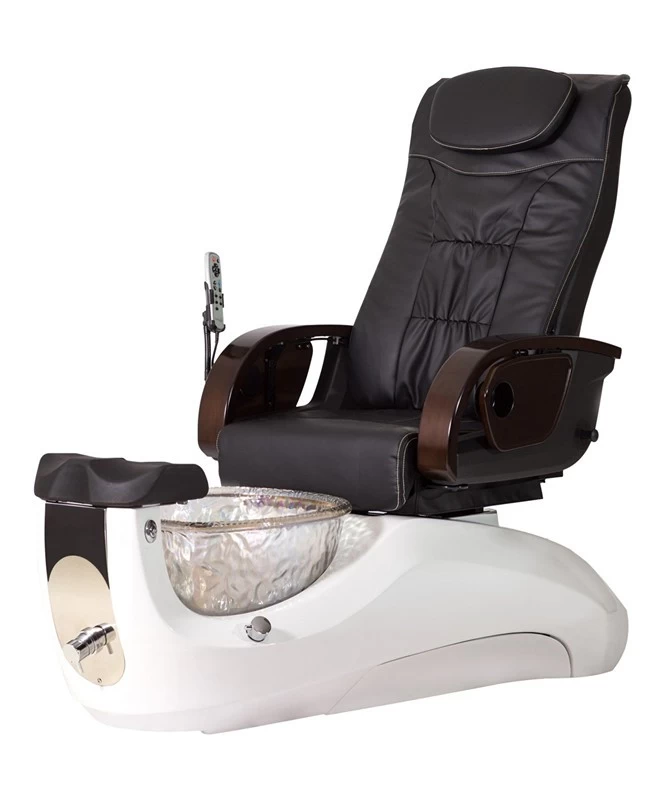new design amber glass bowl pedicure chair wholesale china pedicure spa chair manufacturer factory