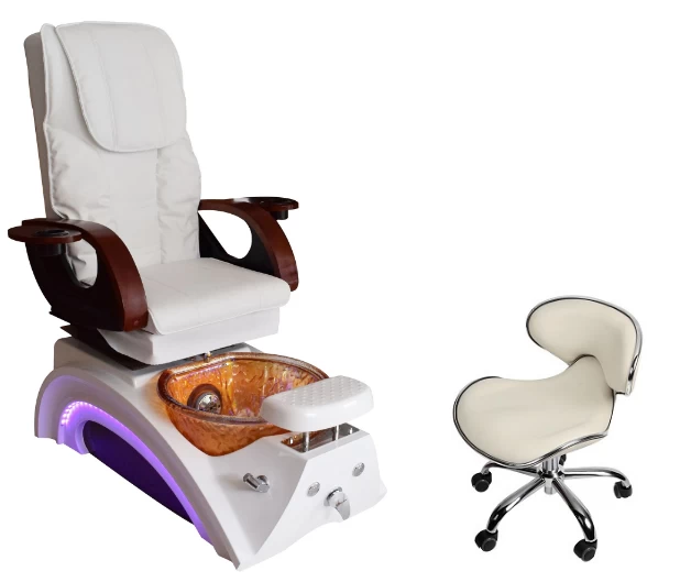 nail suppliers pedicure spa chair wholesale with manicure table salon furniture manufacturer china DS-23A SET