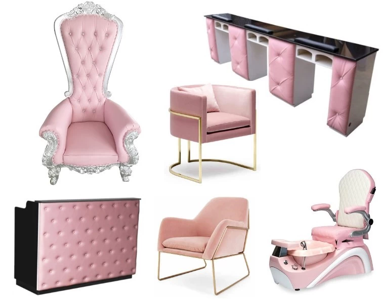 throne pedicure chair manufacturer nail bar table and chair wholesale china DS-ThroneA SET 