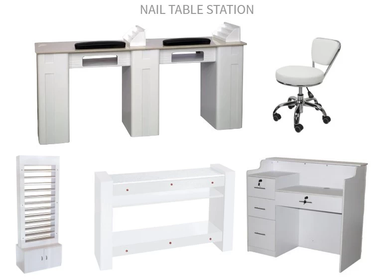 wholesale nail polish uv gel double manicure table dryer storage nail table china DS-N91232