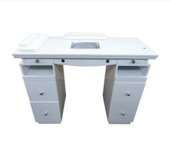 China Wooden table with Marble Surface Excellent Nail Salon Table On Sale 