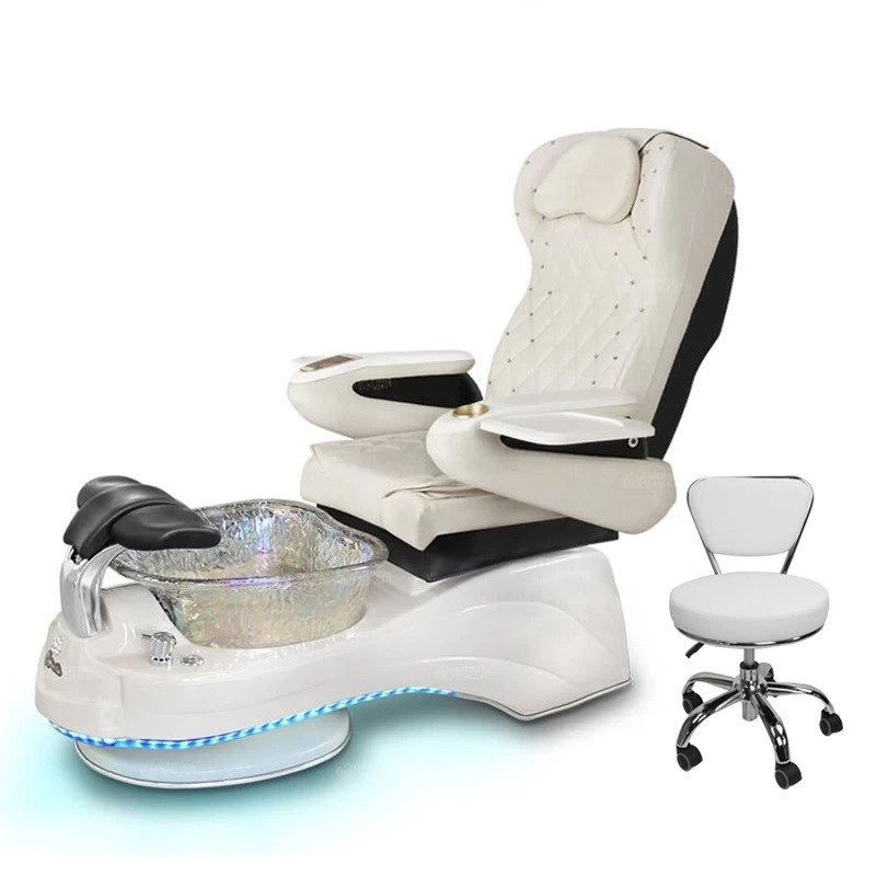 new design pedicure chair luxury pearl white spa pedicure chair with massage DS-W1901