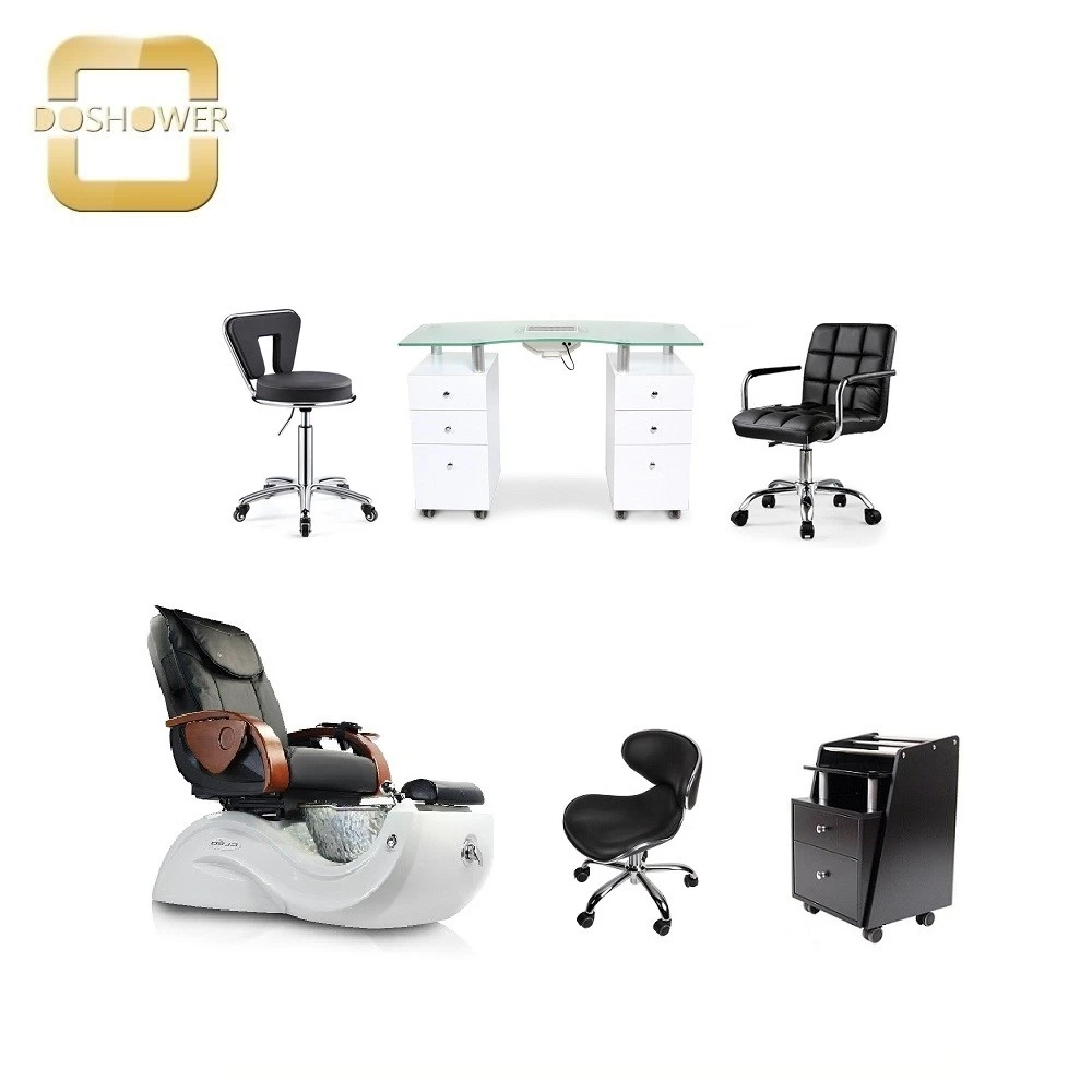spa chair pedicure package with manicure table salon furniture wholesale salon sets furniture 2019 DS-S17E SET