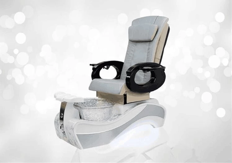 pedicure chair with massage function and LED lights of luxuries spa foot massage chairs