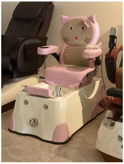 pink kid foot spa pedicure chair with kids spa furnitur wholesale china DS-KID SET