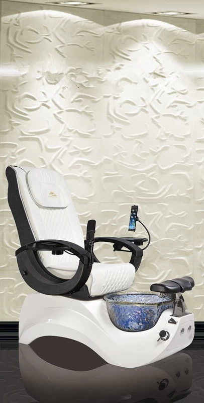 European pipeless pedicure chairs white spa chairs nail salon furniture 