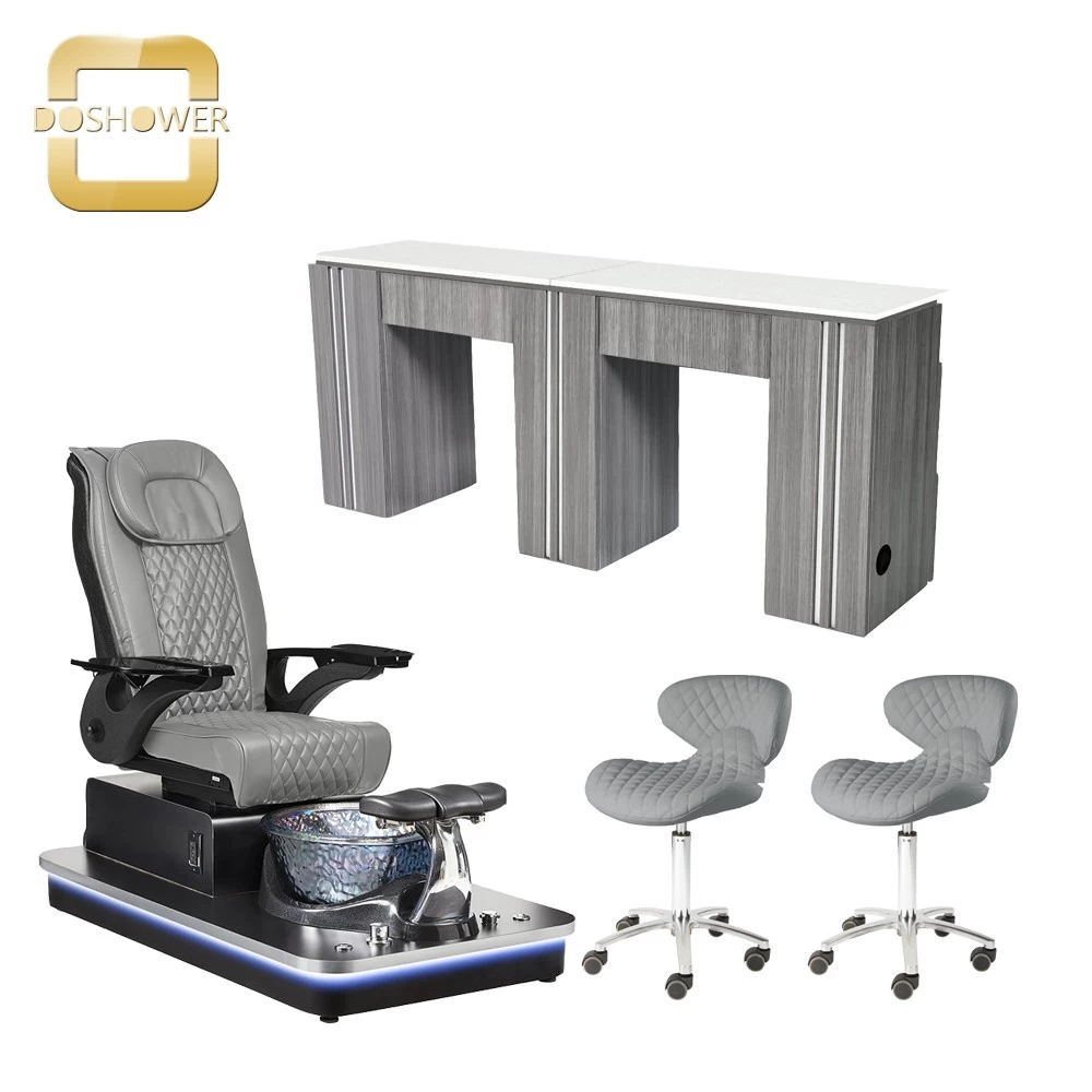 air ventilation nail table manicure professional salon double manicure table and chair wholesale china DS-N2048