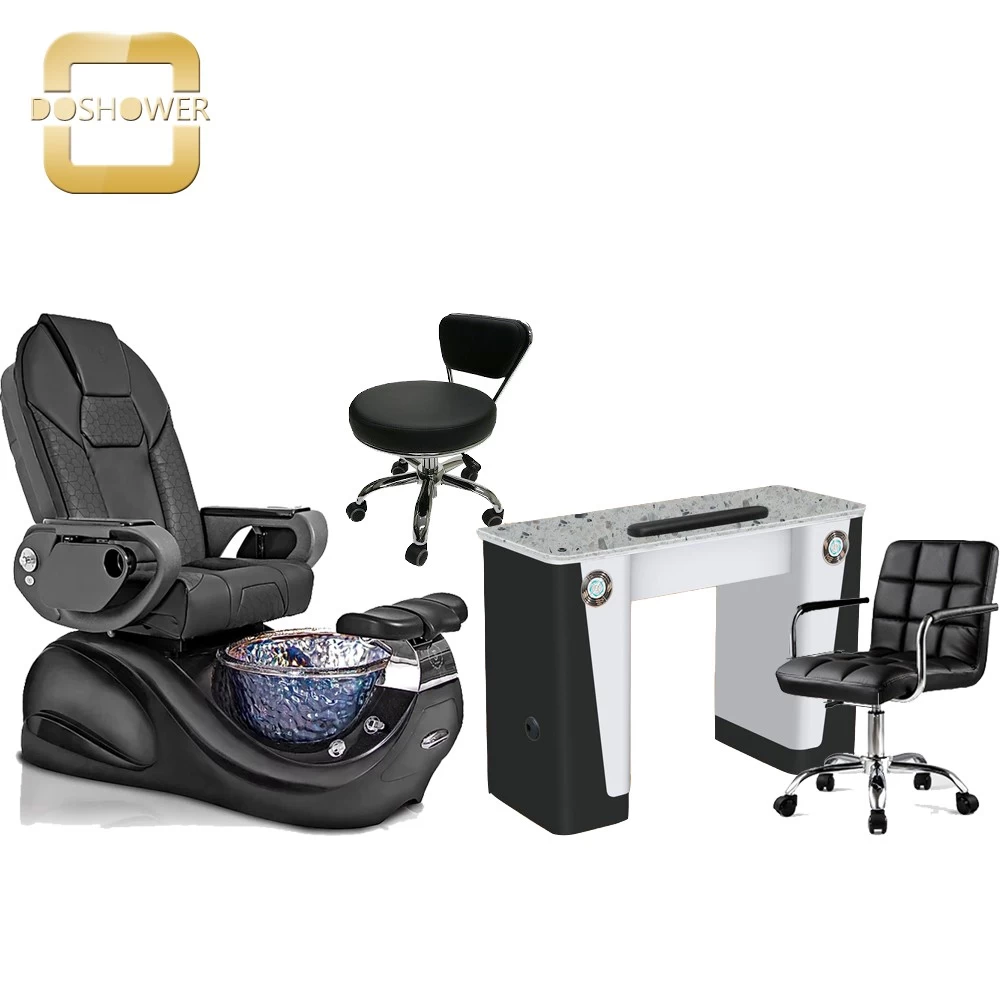 spa pedicure chair luxury black pedicure chair wholesale pedicure spa chair manicure china DS-W2023