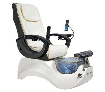 Hot sale crystal pedicure chair whirlpool jet system foot spa chair for nail salon furniture and equipment