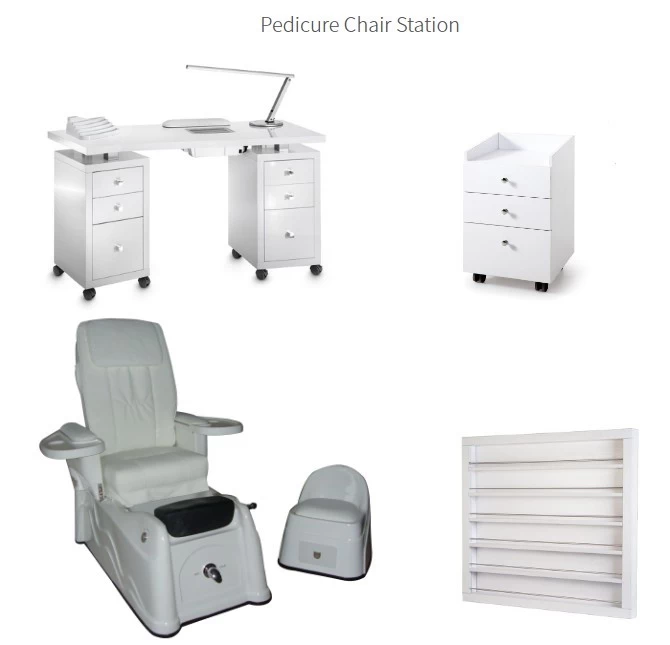 nail salon package pedicure chair supplies pedicure chair ad nail table wholesale china DS-8018 SET