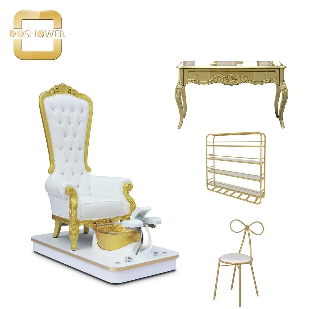 king throne pedicure chair throne chairs luxury gold king chair for sale DS-Queen G