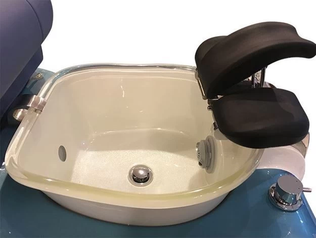 good quality massage spa pedicure chair with shiny tub basin for beauty salon