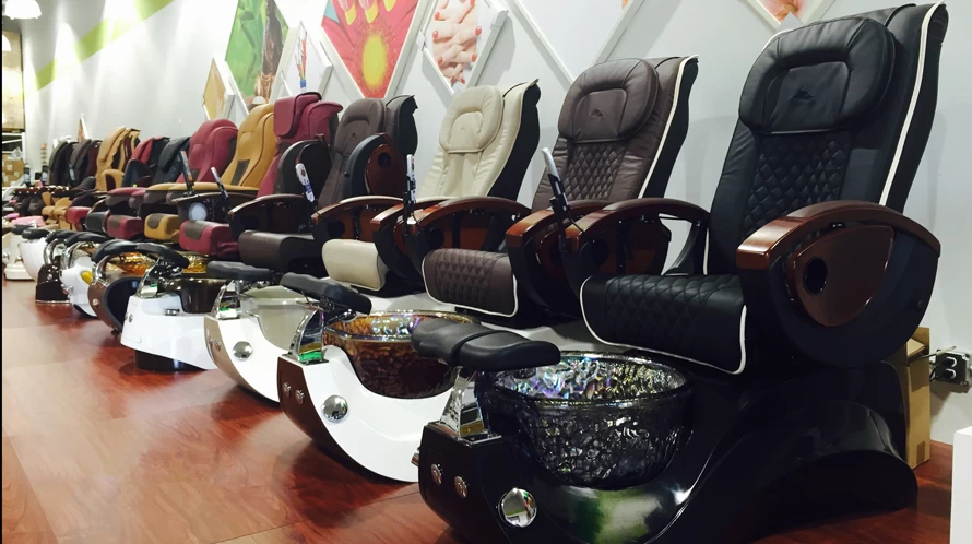 Pedicure chair wholesale with nail salon spa massage chair of pedicure spa chair 2018 luxury