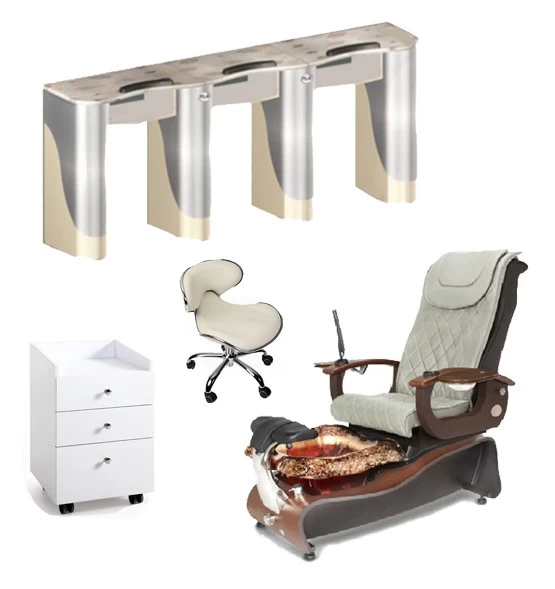 Electric Pedicure Chair Manufacturer China with Newest Pedicure Spa Chair for salon nail table suppliers / DS-W1780-SET